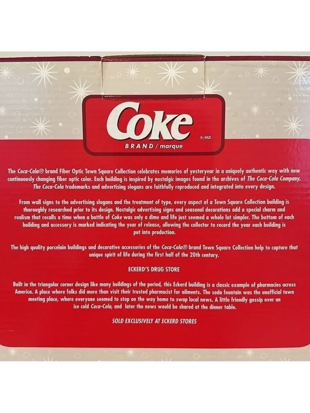 Coca Cola Town Square Collection Eckerd Pharmacy & Soda Fountain Fiber Optics